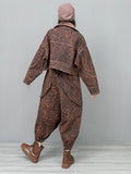 Leopard Denim Two-Piece Set