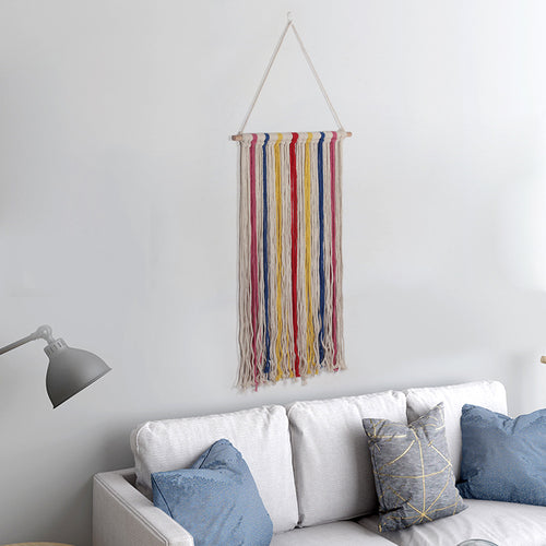 Bohemian Woven Cotton Tapestry