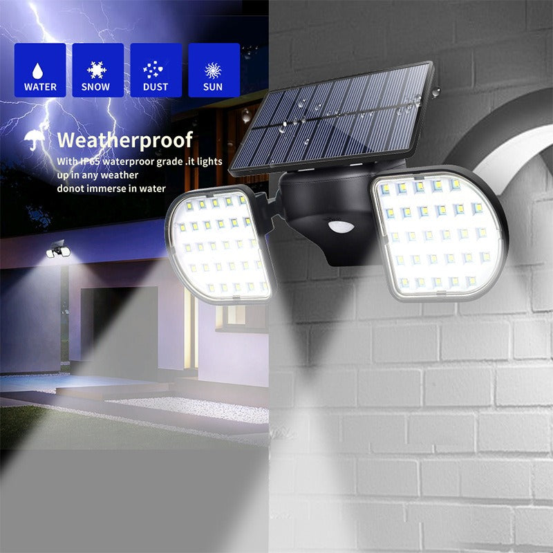Solar Motion-Sensor Garden Wall Light - alternate view