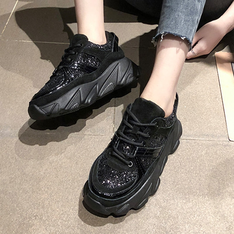 Women's Chunky Platform Wedge Sneakers