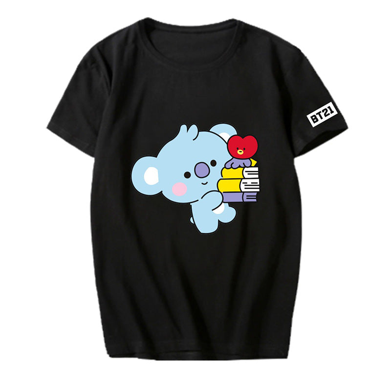 Cartoon Graphic Short-Sleeve T-Shirt
