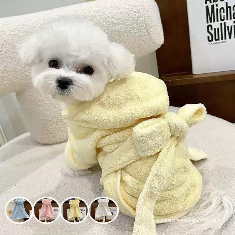 Wearable Dog Bathrobe Towel - alternate view