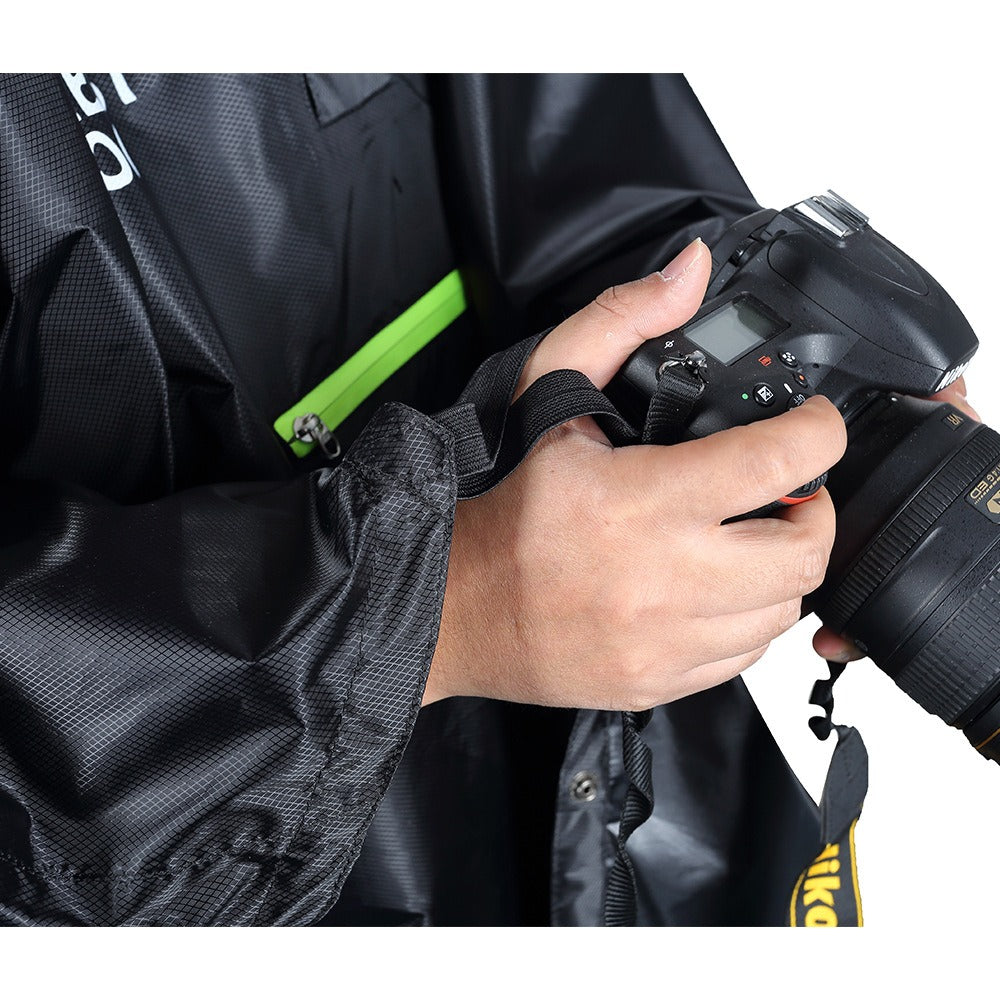 Lightweight Hooded Outdoor Rain Poncho
