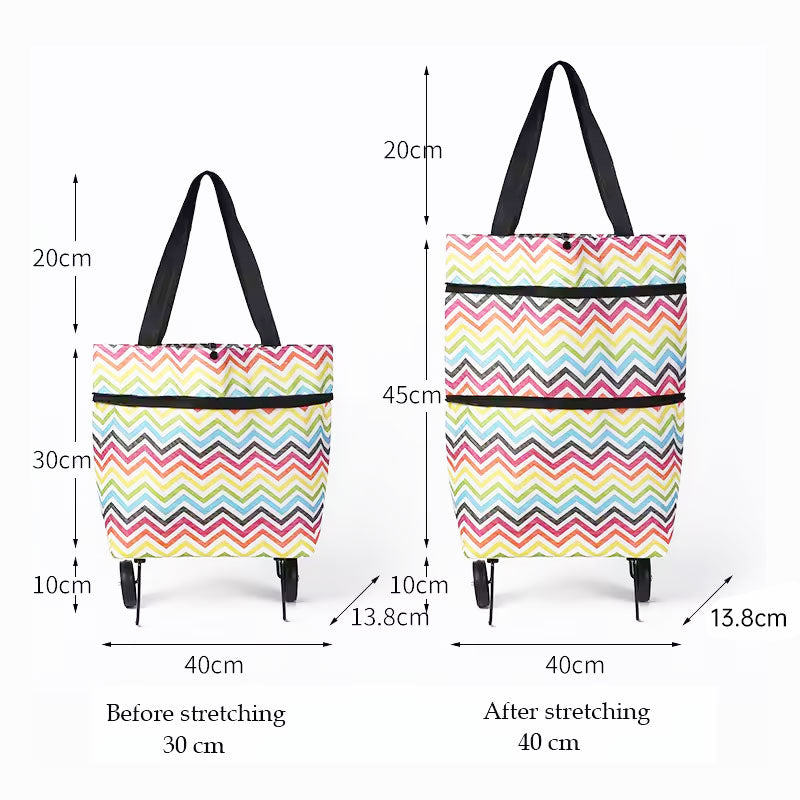 Foldable Shopping Cart with Wheels