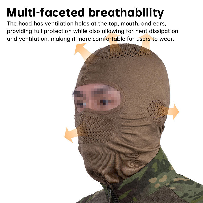 Tactical UV Protection Riding Face Mask - detail view
