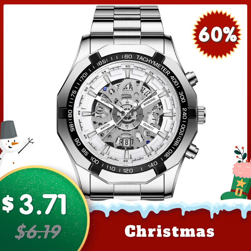Hollow Waterproof Metal Quartz Watch