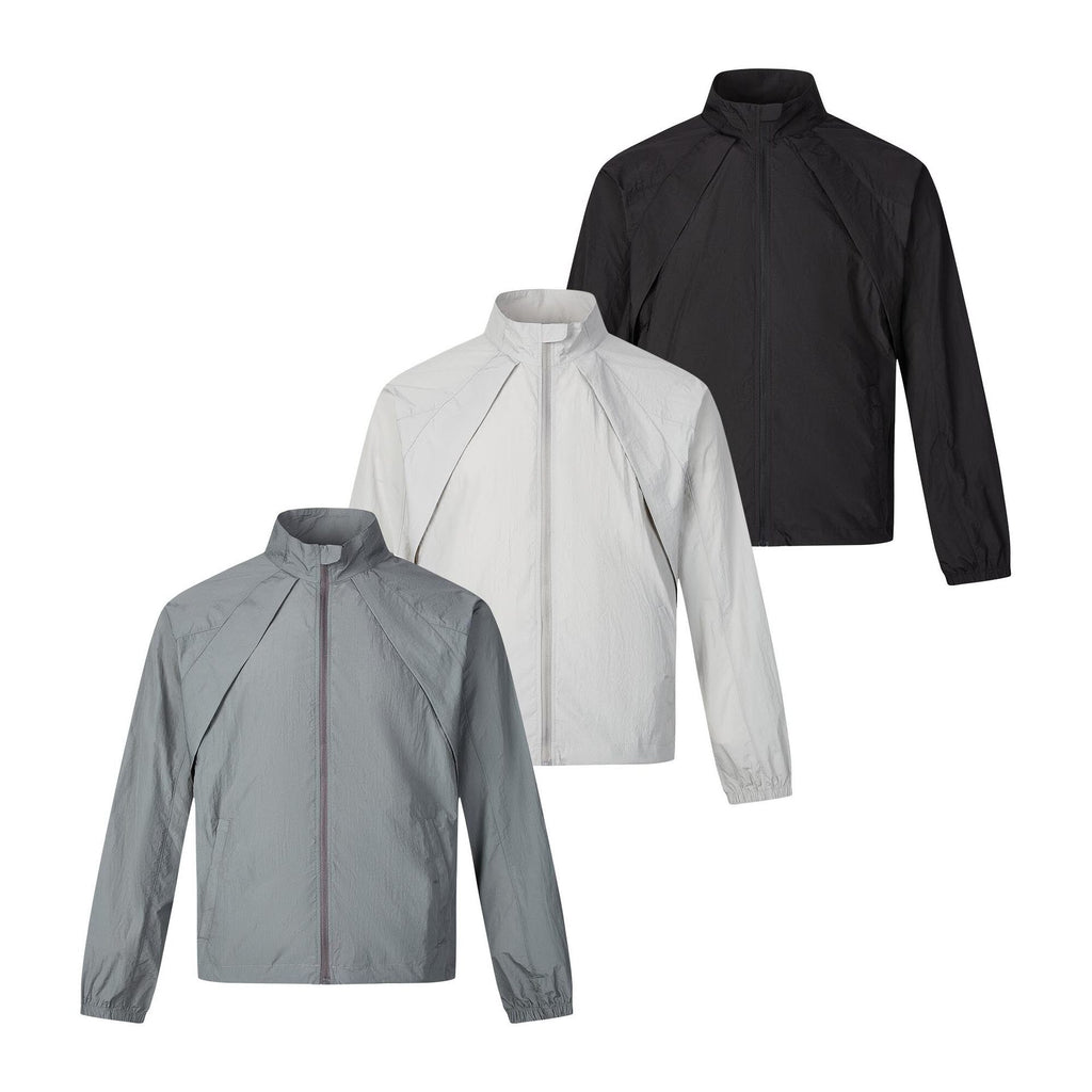 Loose Stand-Up Collar Sun Protection Jacket - alternate view