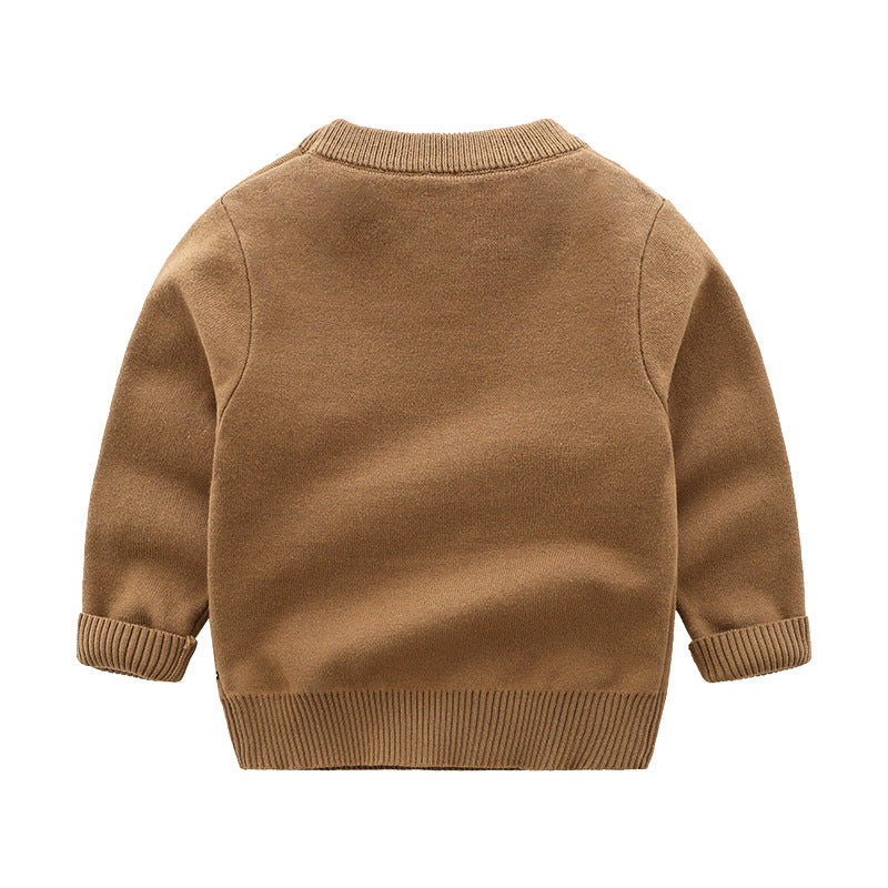 Round Neck Pullover Dinosaur Sweater Cross-border Foreign Trade Children's Clothing