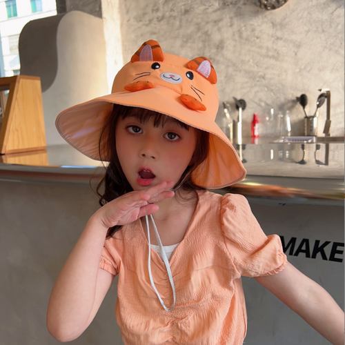 Bear Fisherman Sun Hat for Kids