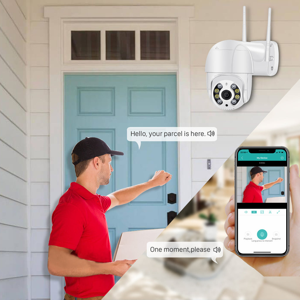 Smart WiFi Security Camera with AI Tracking