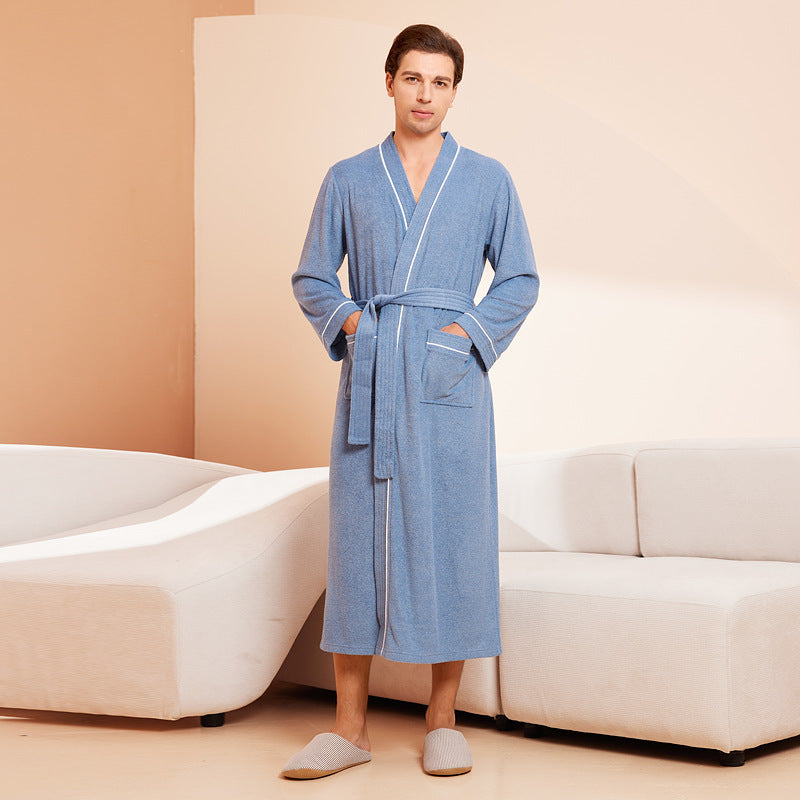 Unisex Long-Sleeve Terry Bathrobe