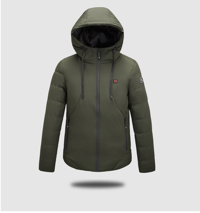 Winter Outdoor Heated Jacket, USB Charging