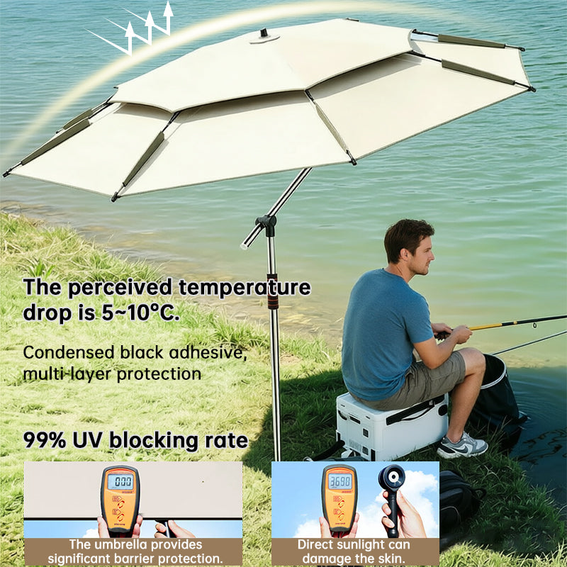 Octagonal Fishing & Beach Umbrella