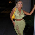 Crop Tank & Long Skirt Two-Piece Set
