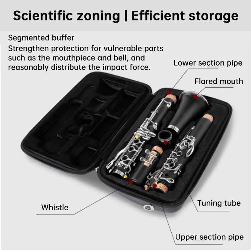 Lightweight Waterproof Clarinet Case Bag | Shoulder & Backpack Carry