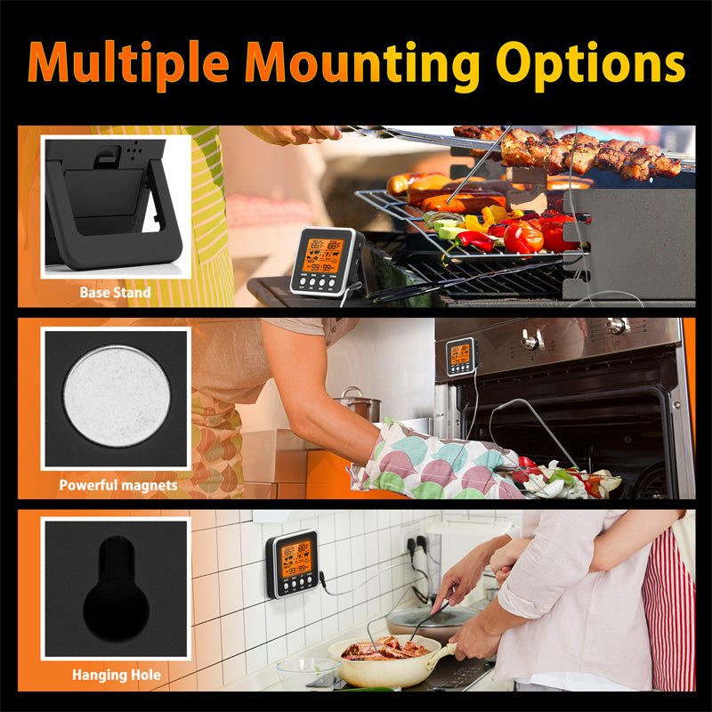 Wireless Meat Thermometer with Timer - detail view