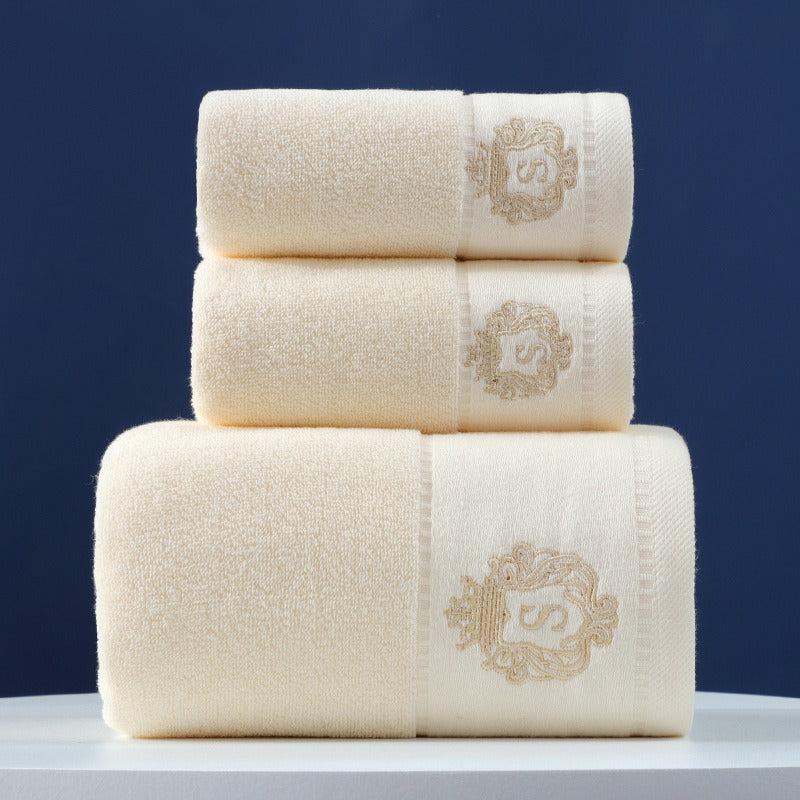 3-Piece Pure Cotton Bath Towel Gift Set