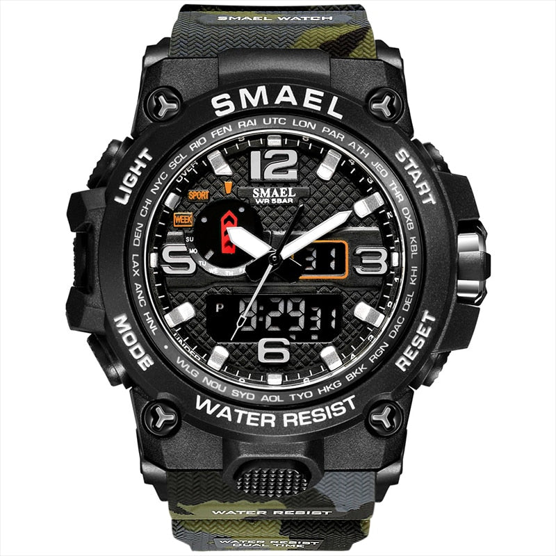 Men's Military Sport Watch, 50M Waterproof