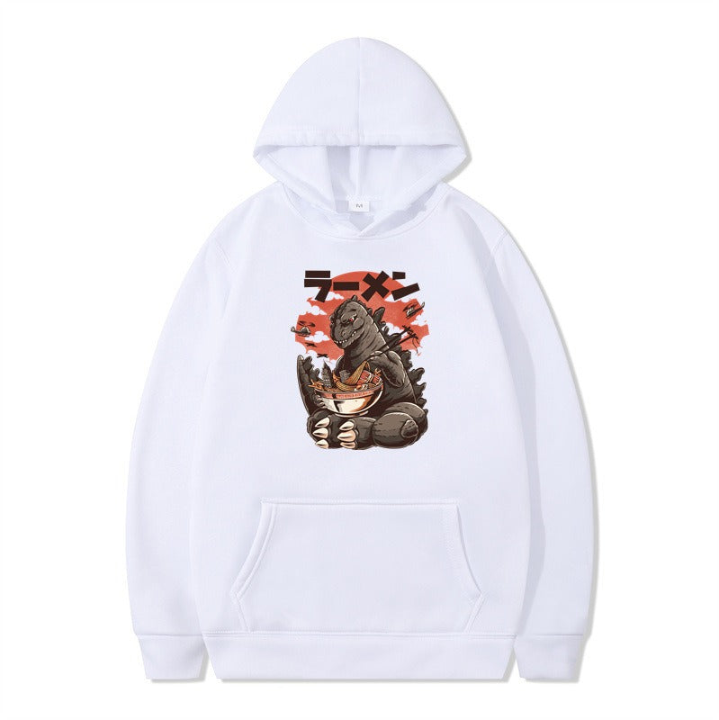 Graphic Print Pullover Hoodie