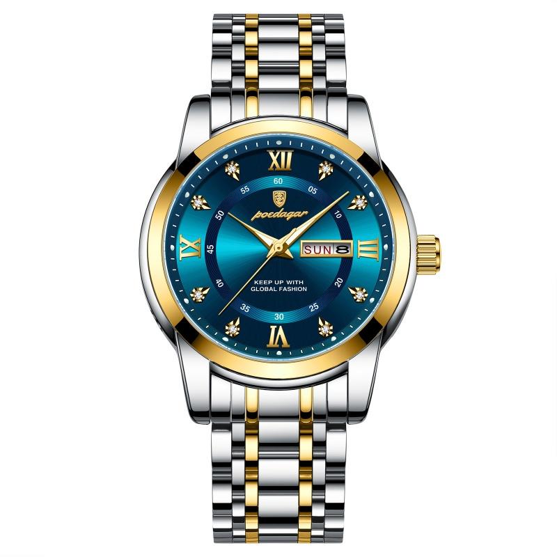 Dual Calendar Luminous Quartz Watch