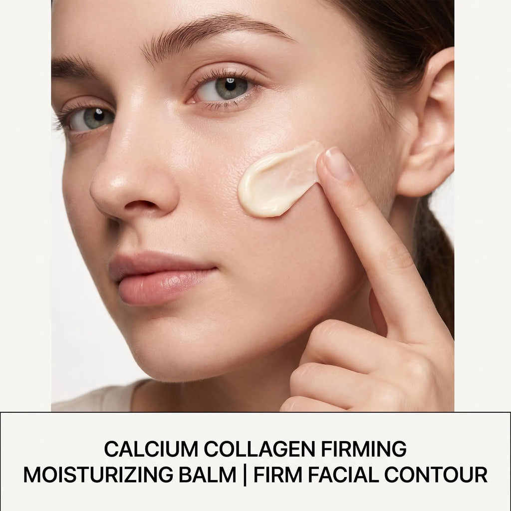 Hoygi Calcium Collagen Firming Face Cream Skin Tightening Deep Moisturizing Smooth Texture Soften Skin Reduce Fine Lines Brighten Complexion Anti Aging Facial Balm