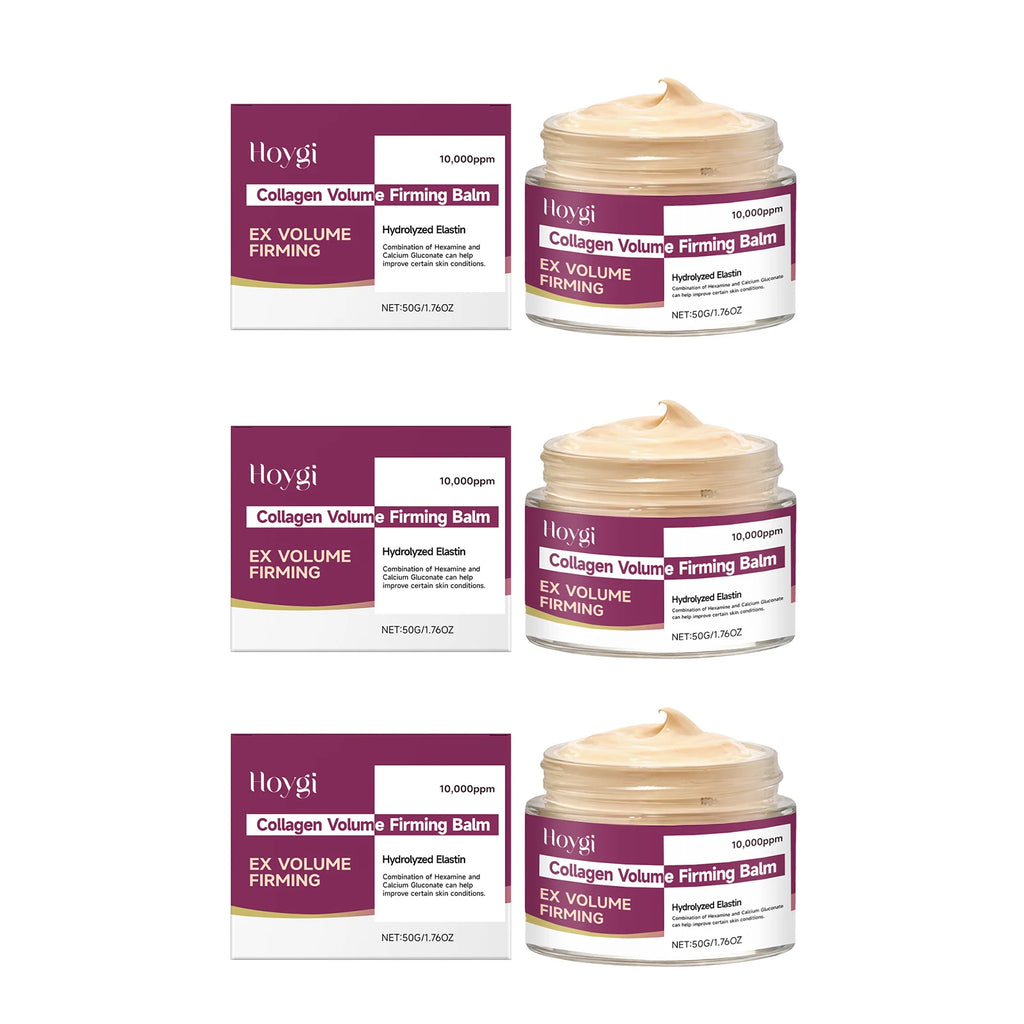 Hoygi Calcium Collagen Firming Face Cream Skin Tightening Deep Moisturizing Smooth Texture Soften Skin Reduce Fine Lines Brighten Complexion Anti Aging Facial Balm