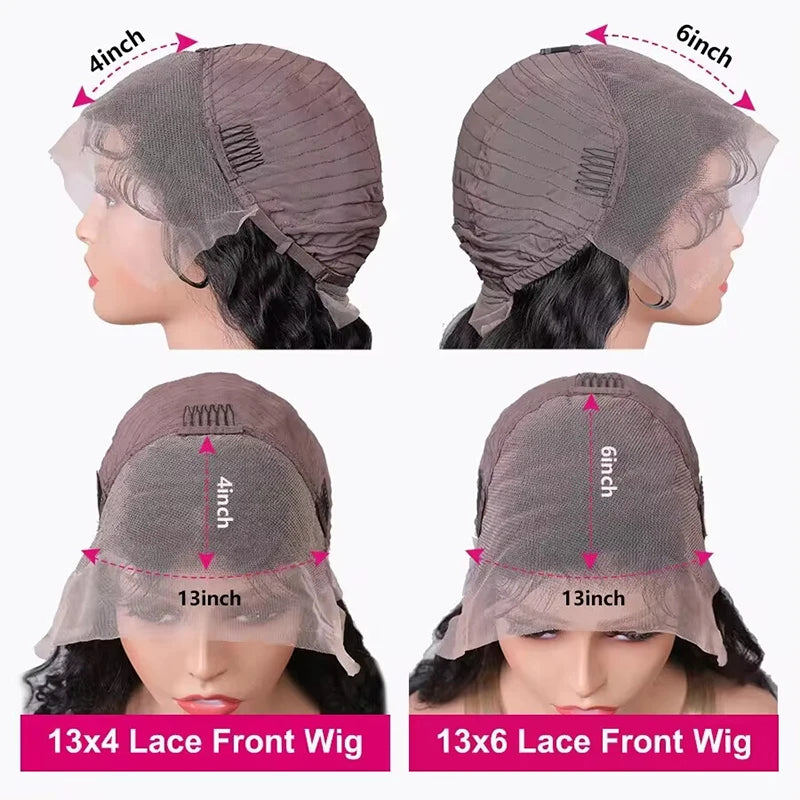 13x6/13x4 Bone Straight Lace Front Wig – Malaysian Human Hair, Pre-Plucked, up to 42"