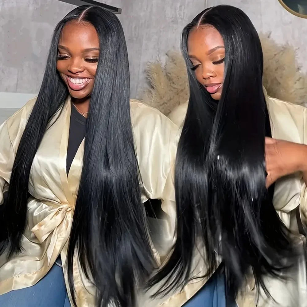 13x4/13x6 HD Lace Frontal Wig – Straight Human Hair, 250% Density, up to 42"