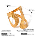 Stainless Steel S-Curve Open Ring