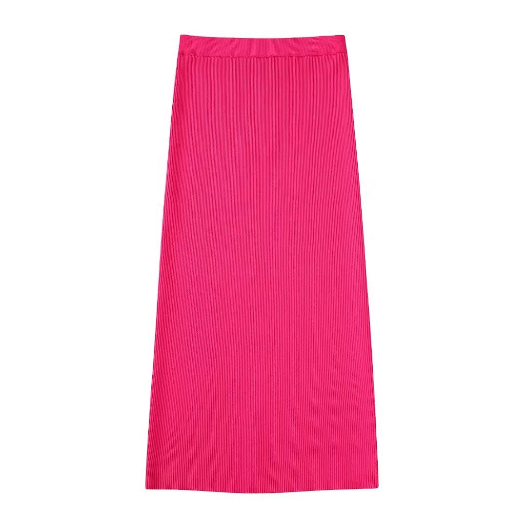 Knit Cardigan & Midi Skirt Set - alternate view