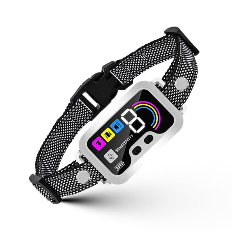 Smart Dog Bark Control Collar | Color Screen, 8-Level Sensitivity, IP67 Waterproof