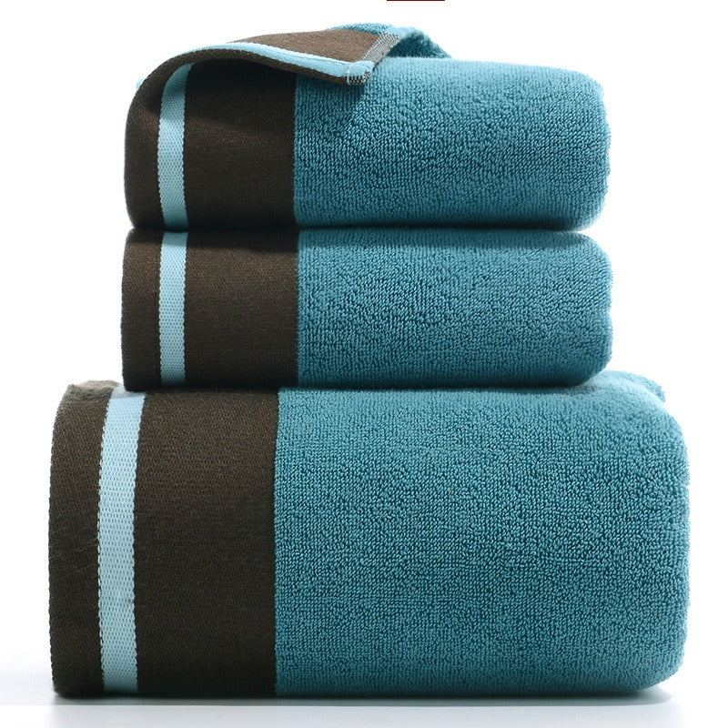 3-Piece Pure Cotton Bath Towel Gift Set