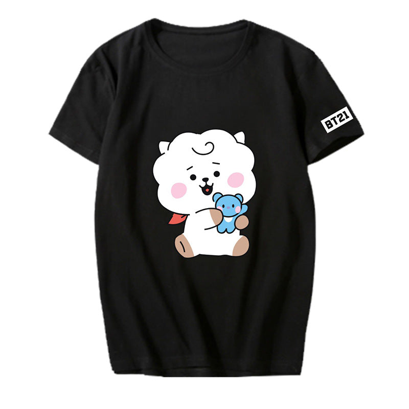 Cartoon Graphic Short-Sleeve T-Shirt