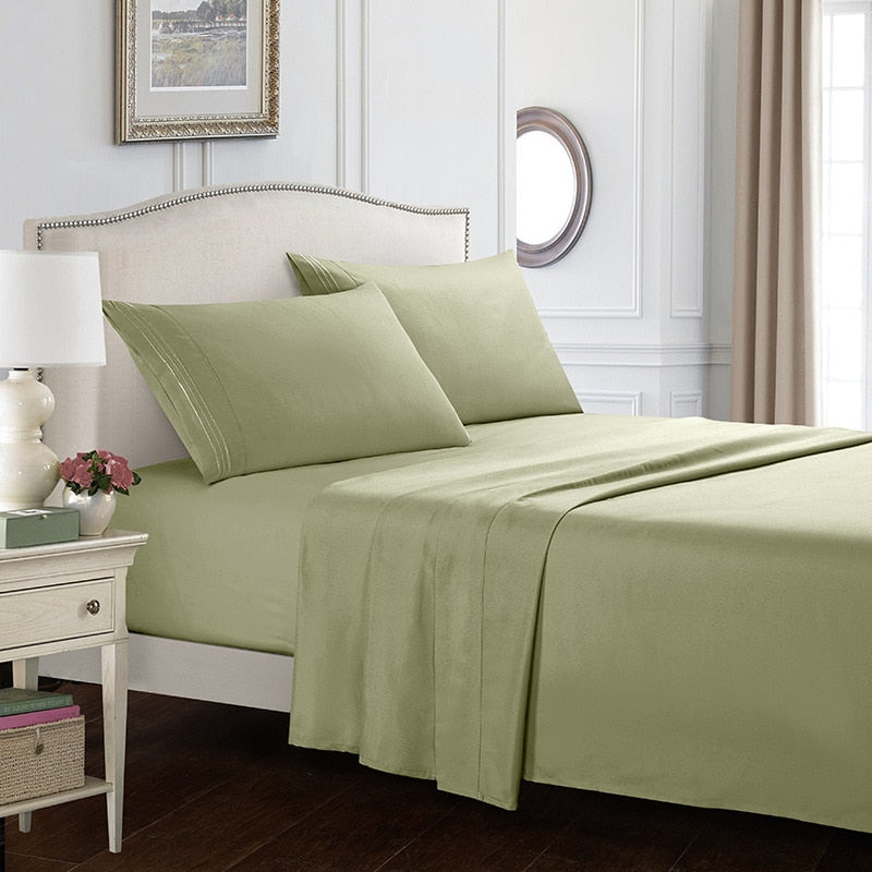 Solid White Bedding Set