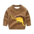 Round Neck Pullover Dinosaur Sweater Cross-border Foreign Trade Children's Clothing