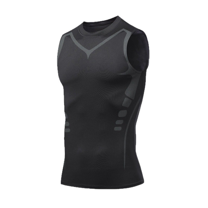 Quick-Dry Men's Fitness Training Vest - detail view