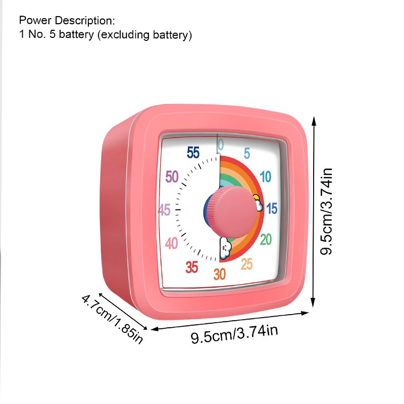 Digital Visual Countdown Timer with Night Light