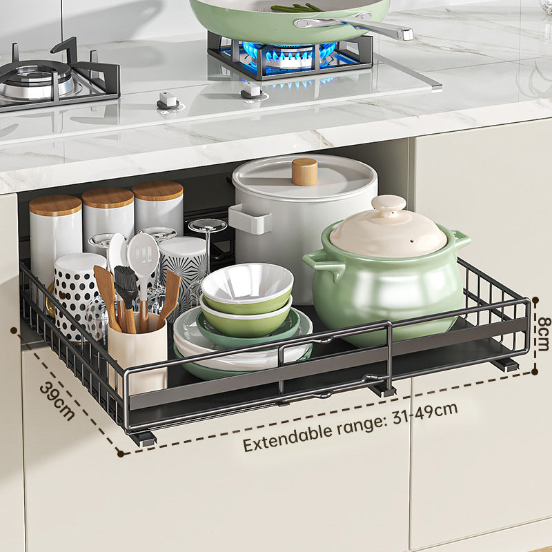 No-Drill Pull-Out Spice Rack (2-Pack)