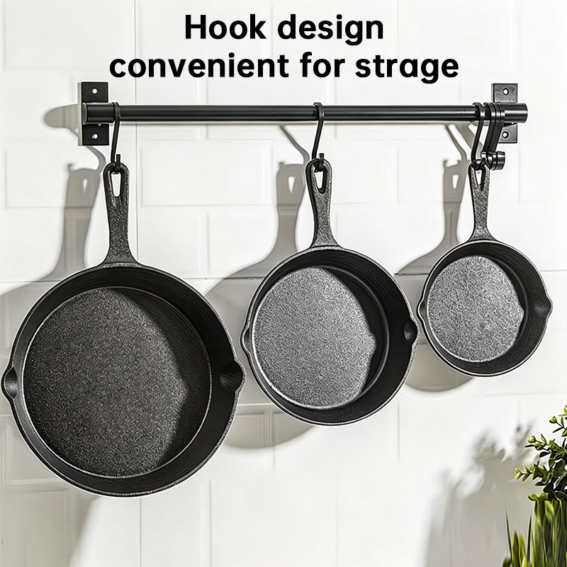 4-Piece Cast Iron Skillet Set - alternate view