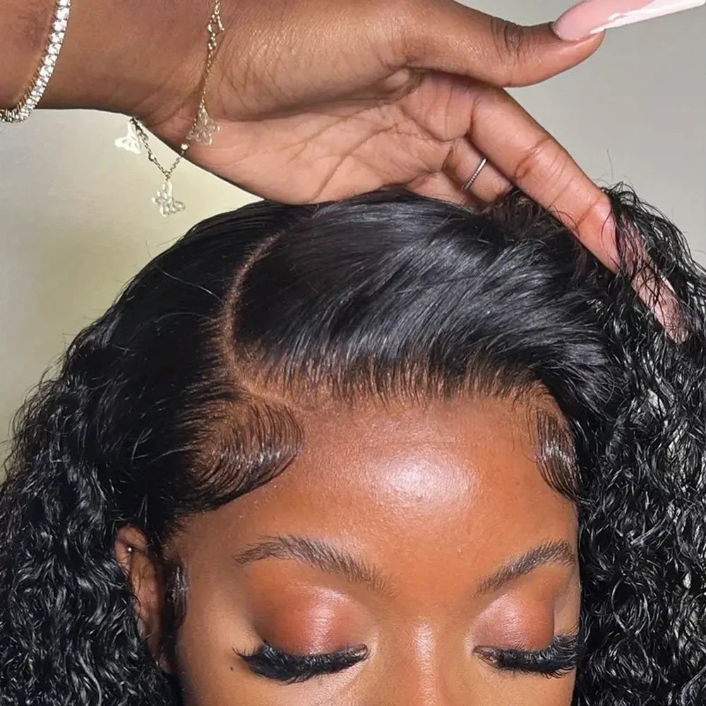 Glueless Deep Curly Wave Wig, 250% Density