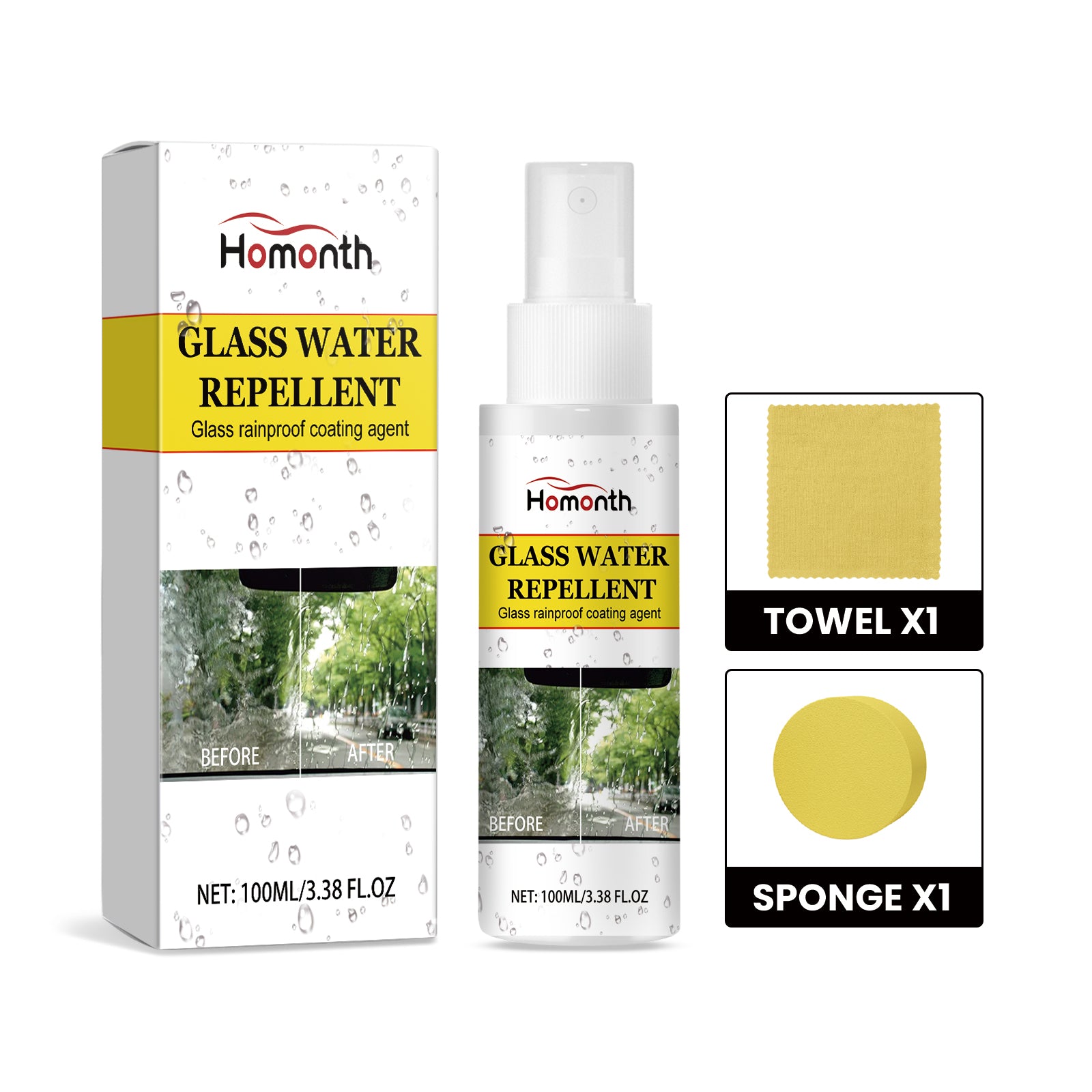Anti-Rain Anti-Fog Car Glass Coating - alternate view