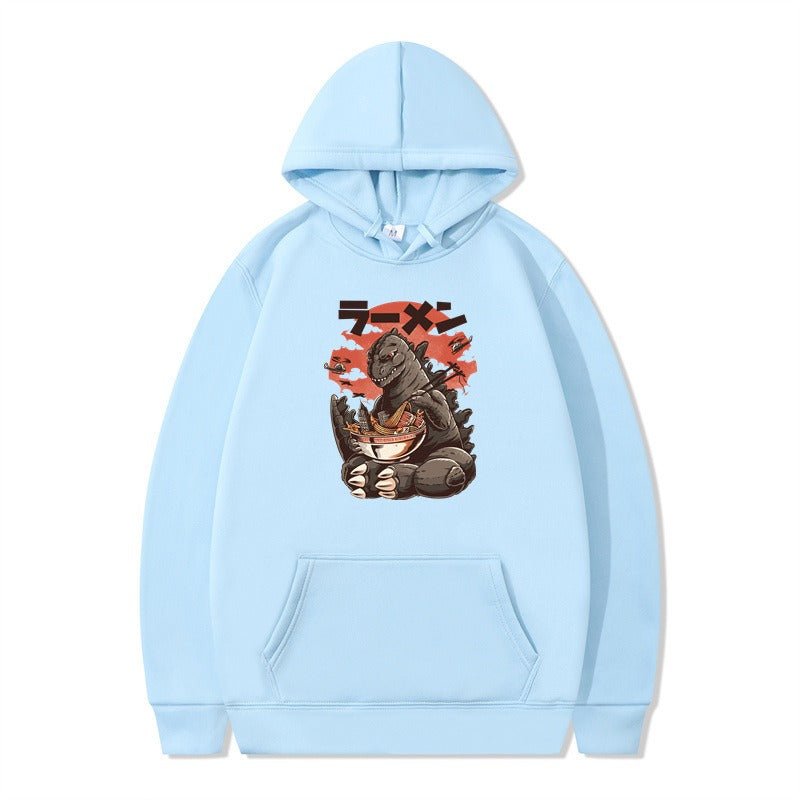 Graphic Print Pullover Hoodie