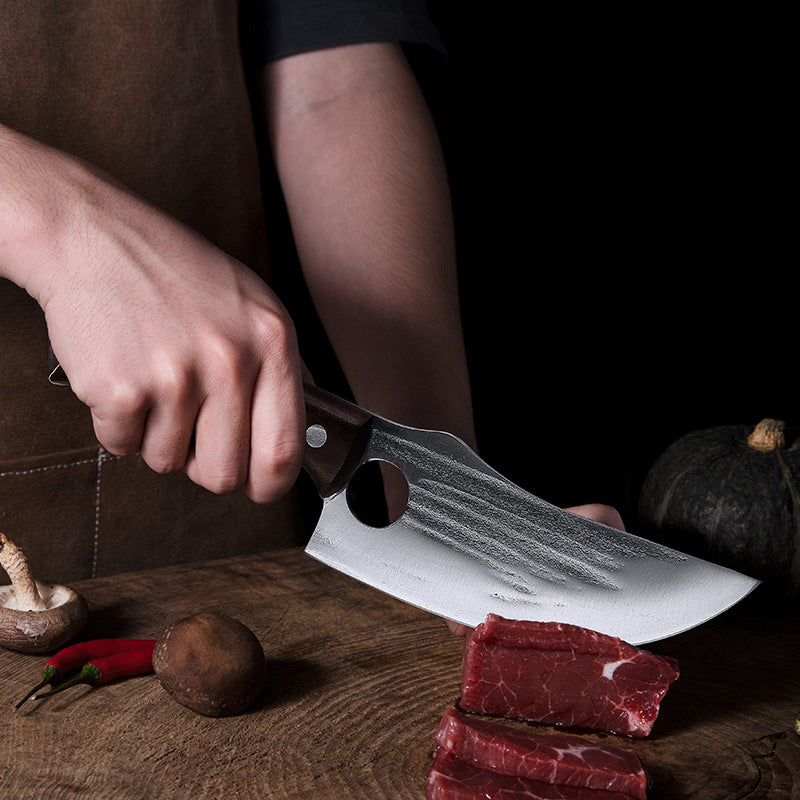 Hand-Forged Meat Cutting Knife - alternate view