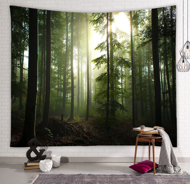 Natural Forest Print Wall Tapestry