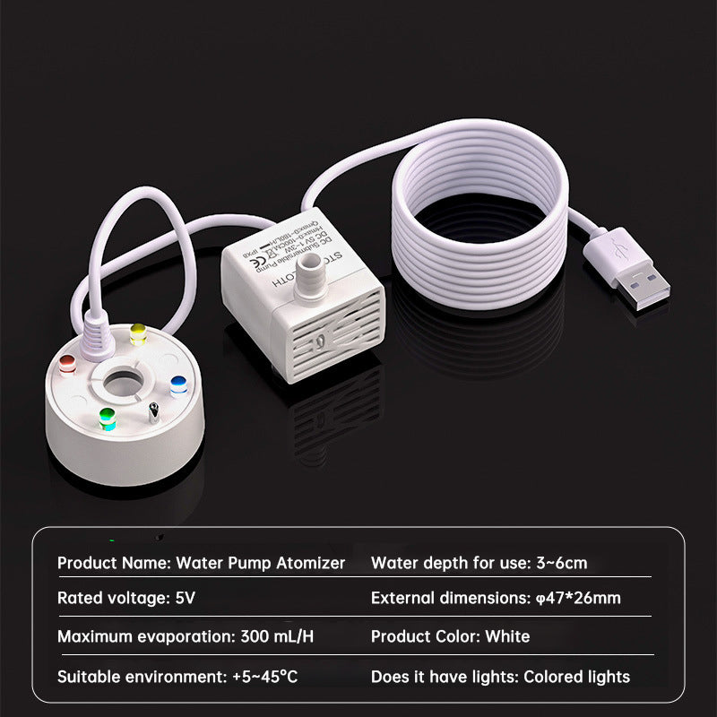 USB Ultrasonic Mist Maker Fogger | Pond, Fountain, Fish Tank & Landscape Humidifier
