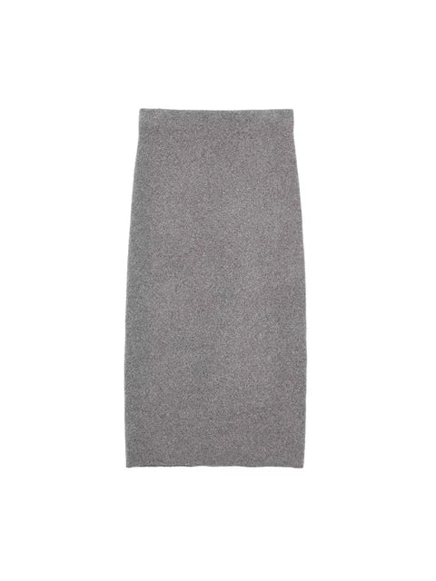 Knit Cardigan & Midi Skirt Autumn Set