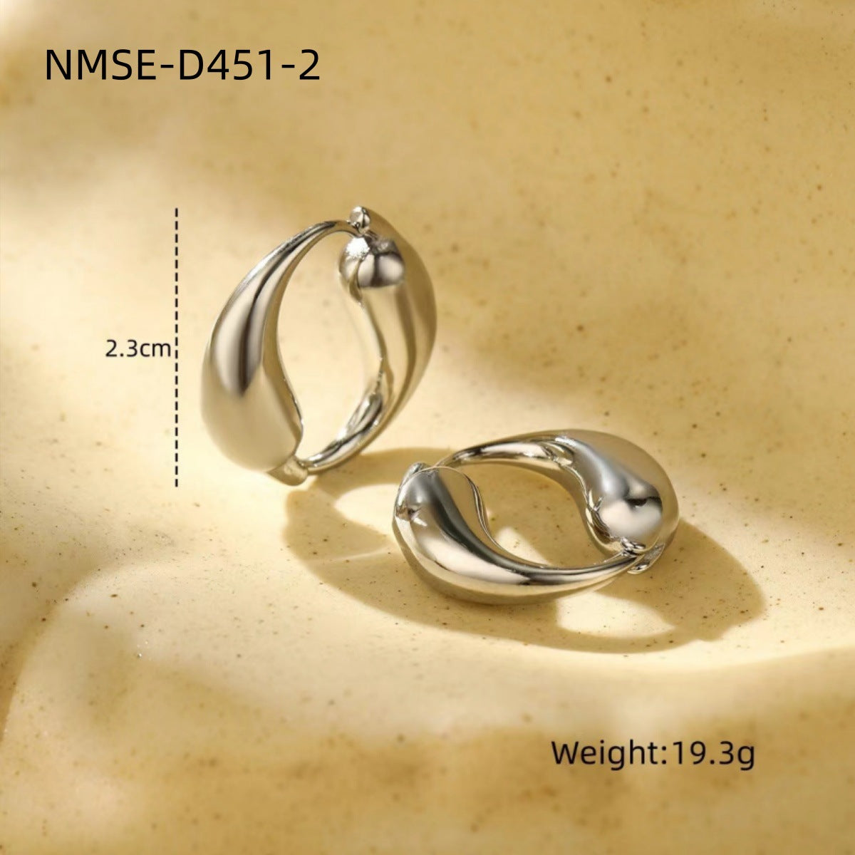O-Shaped Teardrop Hoop Earrings