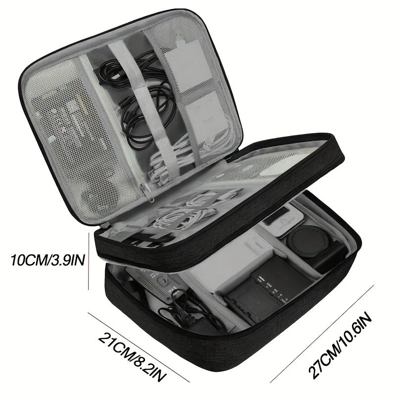 Waterproof Travel Cable Organizer Pouch - detail view