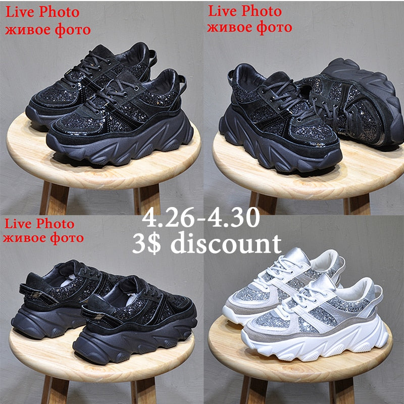 Women's Chunky Platform Wedge Sneakers
