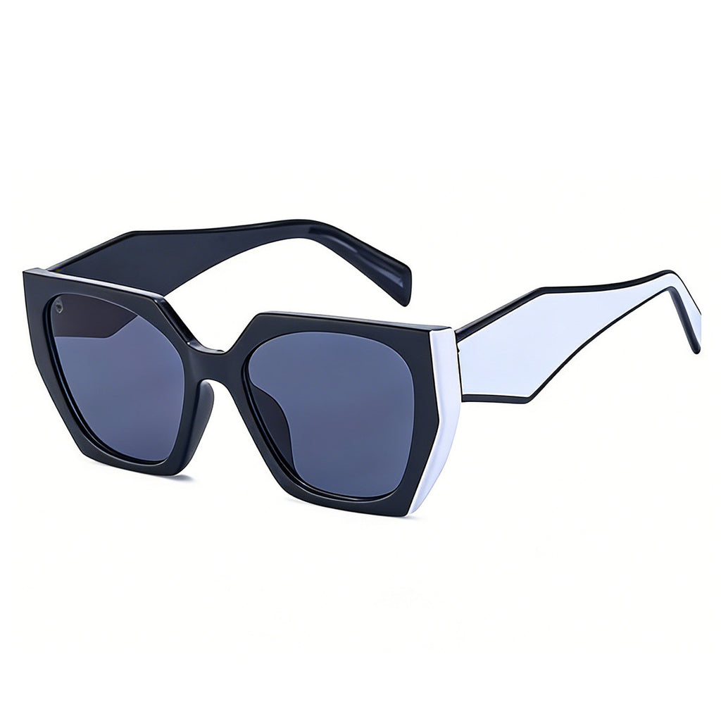 Wide-Temple Cat-Eye Sunglasses